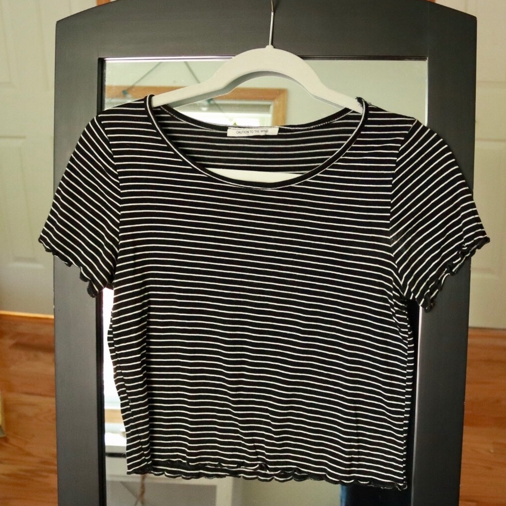 Striped crop top